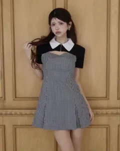 Her lip to Striped Jacquard Knit Dress M - メルカリ
