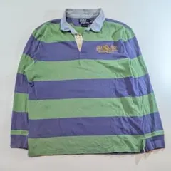 花*様 90s Polo ralph lauren border L/S shi