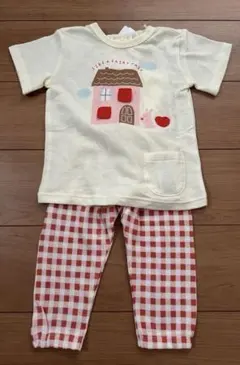 新品未使用タグ付き　バースデイ　ベビーパジャマ　ねんねママ　80のサムネイル