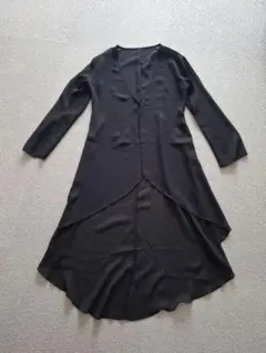 otto　オットー　ロング　カーディガン　黒　ジャケット パーティ　M