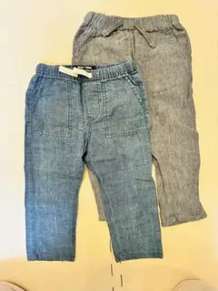 NEXT デニム風パンツ 12-18M（2枚セット）