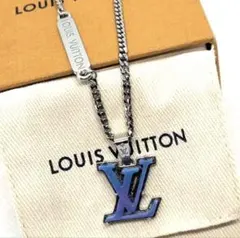 箱,保存袋付き 超 상태좋음 ルイヴィトン モノグラム チェーン ネックレス LV