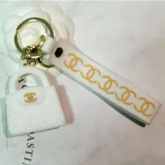難有り　シャネル　ノベルティ　ミニバッグ型キーホルダー