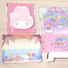 新品 sanrio サンリオ シナモロール モカ マイメロディ 付箋 セット売り
