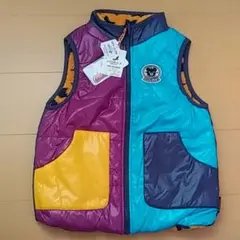 ミキハウス　ダブルビー　130　リバーシブルベスト　新品　ジャケット　ダウン