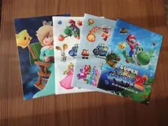 スーパーマリオ ギャラクシー A4 クリアファイル ４種 セット セブンイレブン