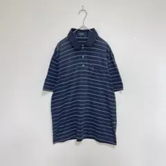 GIANNI VALENTINO♡メンズ 半袖ポロシャツ ボーダー Mのサムネイル