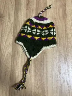 ニット帽　イヤーフラップ