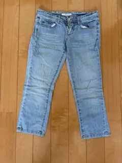 shuca デニムクロップドパンツ ライトブルーのサムネイル