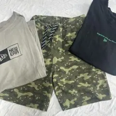 NEW ERA Tシャツ2枚 &ハーフパンツ セット