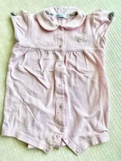familiar ピンク色ロンパース 80