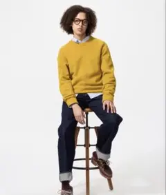 ユニクロUNIQLO ラムクルーネックセーター　Lサイズ