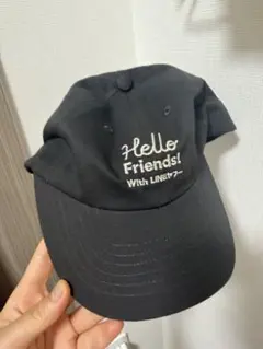 Hello Friends! With LINE キャップ ブラック
