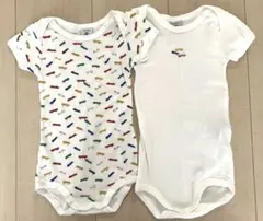 プチバトーボディスーツ 2枚セット