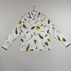 レオナール ポロシャツ LL 綿100% 総柄 ベージュ 大きいサイズ - メルカリ
