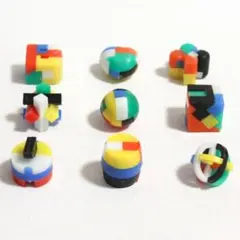 昭和レトロ カバヤ ビッグリーグガム おまけ 立体パズル 大きめ 3点