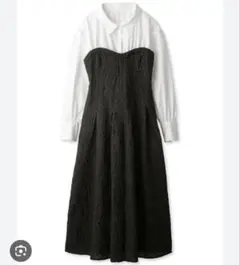 美品 リリーブラウン　ビスチェドッキングワンピース Sサイズ