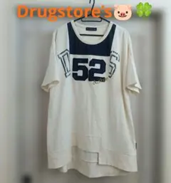 ★美品★ドラッグストアーズ 半袖Tシャツ Fサイズ ゆったり 綿100%のサムネイル