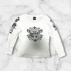 HARLEY DAVIDSON サーマルロングTシャツ 白00s Y2Kのサムネイル