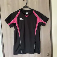 MIZUNO バレーボールシャツ ブラック ピンク SSサイズ