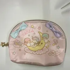 キキララ ポーチ ピンク サテン