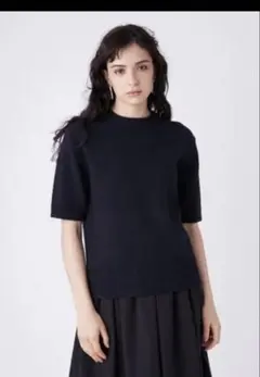 ミラオーウェン　mila owen ニット　ウール　ネイビー