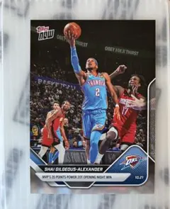 Shai Gilgeous-Alexander Topps Now カード