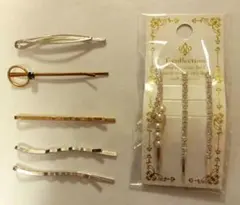 【新品・未使用】ヘアピンセット シルバー ゴールド8本セット
