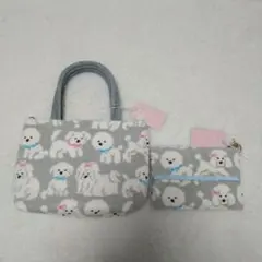 新品✨FEILER フェイラー モフモフワンちゃん バッグ ティッシュポーチ