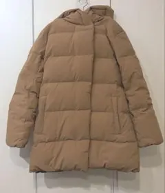 最終お値下げPLST プラステ ダウンコート2way ダウン90% キャメル S
