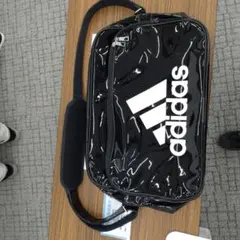 アディダス　エナメルバッグ　黒　ショルダーバック