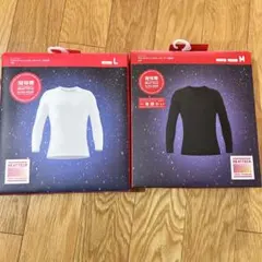 【新品未使用】ユニクロ　超極暖　ウルトラウォームクルーネックT 　2枚セット