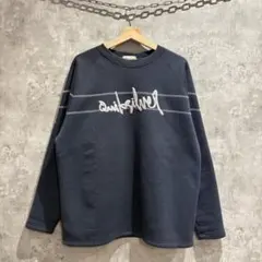 送料無料 USA古着 クイックシルバー サーフ系 ロゴ刺繍 スウェット Lサイズのサムネイル