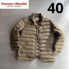 Vincent et Mireille カーキ ダウンジャケット 40のサムネイル