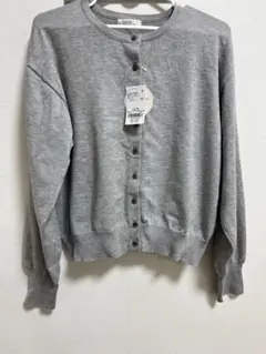 UVカット加工　ベーシックカーディガン　グレー