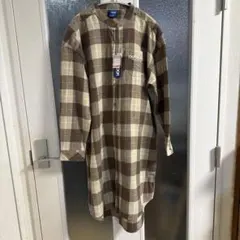 OUTDOOR PRODUCTS チェック柄 長袖シャツワンピース M