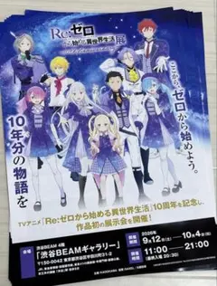 Re:ゼロから始める異世界生活展 10周年 フライヤー 40枚