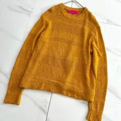 美品 The Elder Statesman リネン シルク サマーニット 黄色のサムネイル