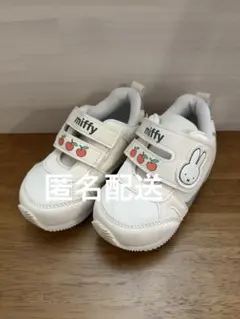 【超美品】miffy ミッフィー スニーカー 14 ホワイト アイボリー
