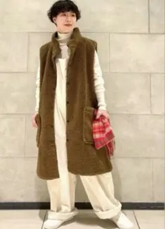 【美品】ジャーナルスタンダードラックス　ARMEN ロングベスト　リバーシブル