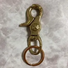 真鍮 キーホルダー ナスカン キーリング レバーナスカン アメカジ ブラス
