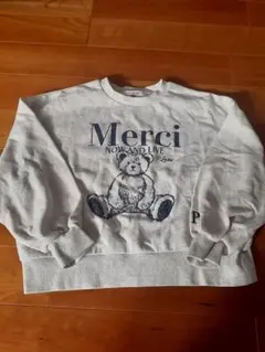 pinklatte クマイラスト スウェットトレーナー 140