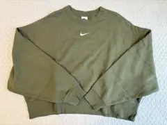 Nike オリーブグリーン クルーネック トレーナー レディース Lサイズ