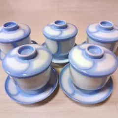茶碗蒸し器 蓋皿付き煮物椀 5個セット