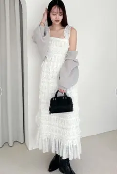 さよちゃん様の　スナイデル　ショルダーリボンキャミワンピース