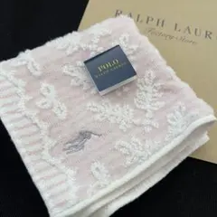 ★新品★ ラルフローレン ミニタオル ギフト用の袋とシール付き ピンク