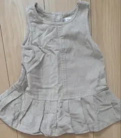 babyGAP ベージュ コーデュロイ ジャンパースカート