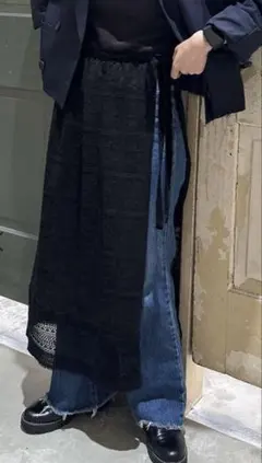 niko and ... シアーチェックラップスカート