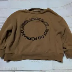 BREEZE ブラウン 裏起毛トレーナー 110サイズ