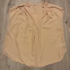 ＶＩＳ　ライトベージュ ノースリーブ(フレンチスリーブ)シャツ ブラウス　M